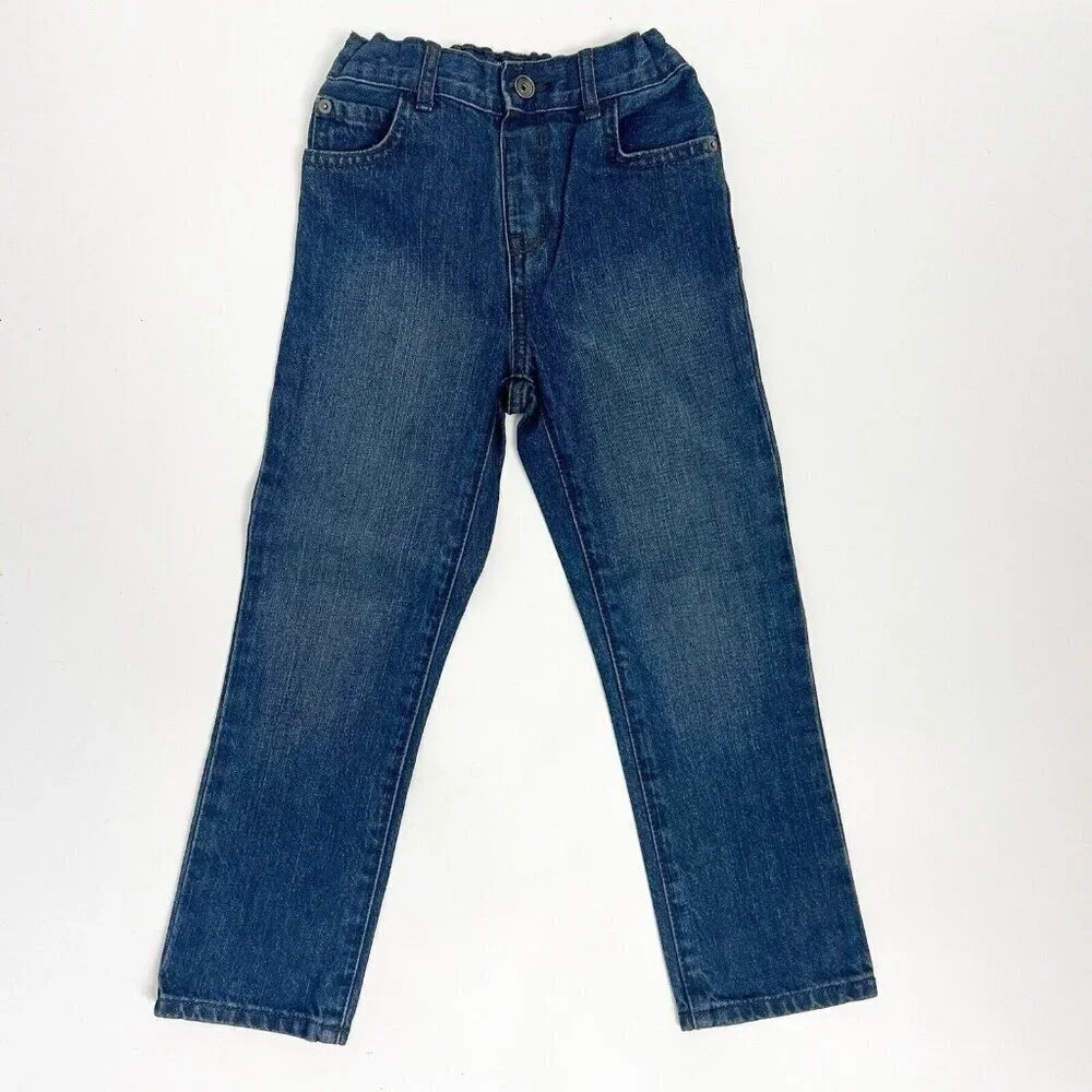 Blue Jeans Size 5T Skinny Medium Wash 100% Cotton The Childrens Place NWT